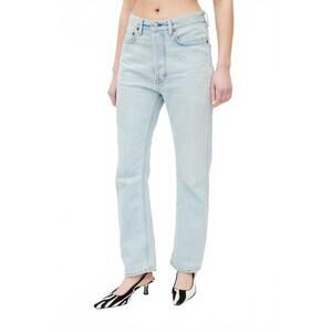 NEW ACNE STUDIOS straight denim jeans in light wash